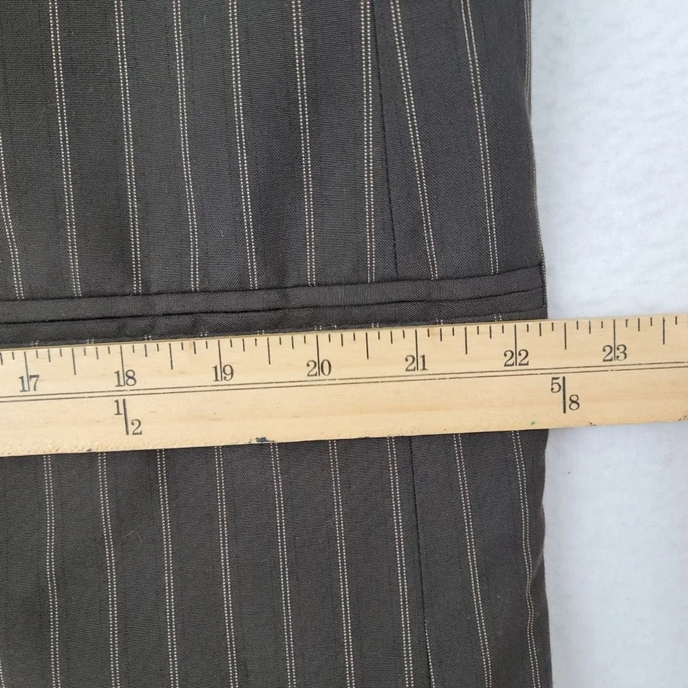 NWT Perry Ellis Brown Pinstripe Single-Breasted Suit Jacket Blazer XL 44 Regular